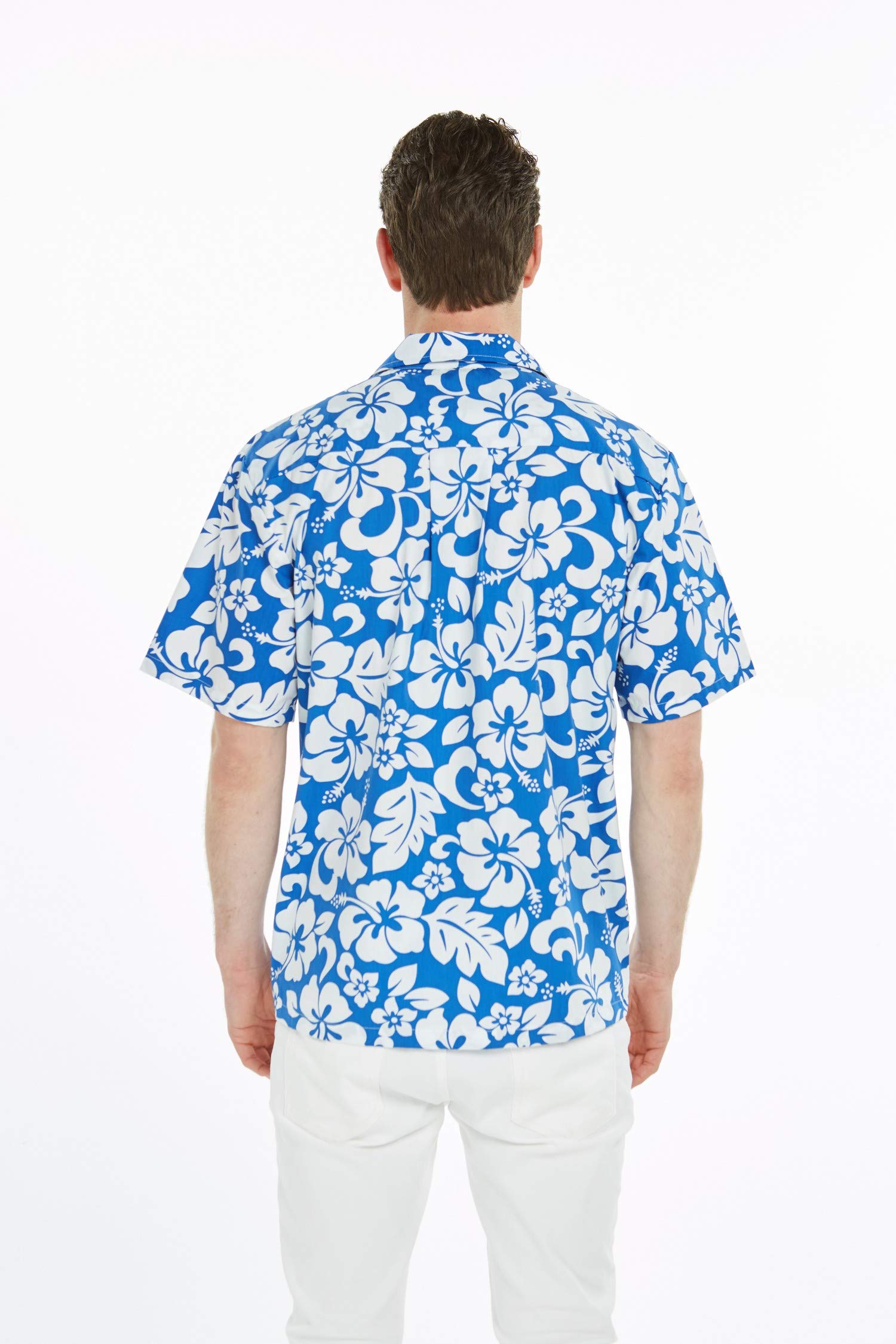 Vintage Hawaiian Luau Matching Father Daughter Shirts - Classic Hibiscus Print Aloha Dance Outfits for Beach Party, Family Vacation & Tropical Themed Events