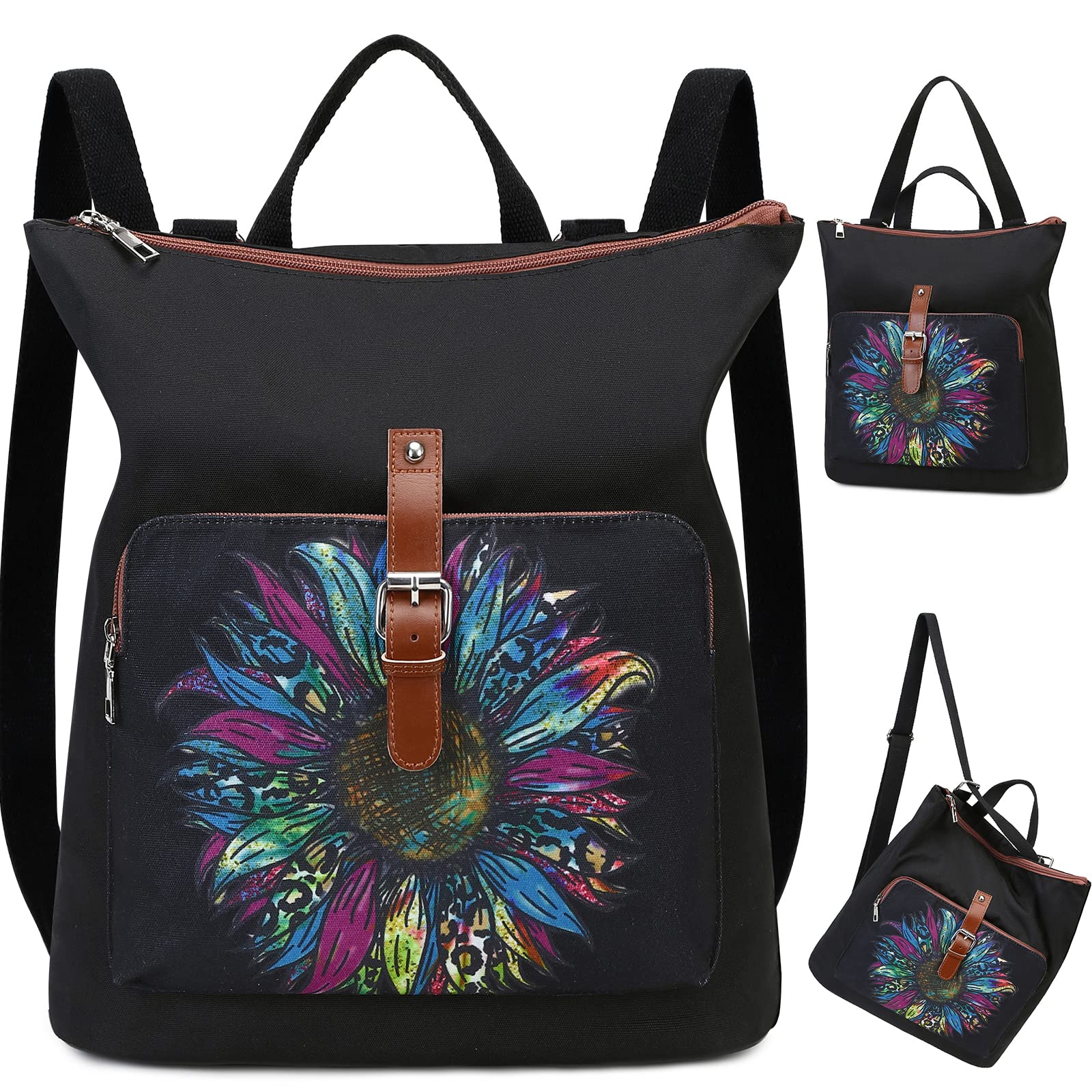 **CAMTOP Women's Convertible Backpack Purse - Stylish Casual Tote Shoulder Bag for Travel, Work & Daily Use | Fashionable Daypack for Women & Girls**