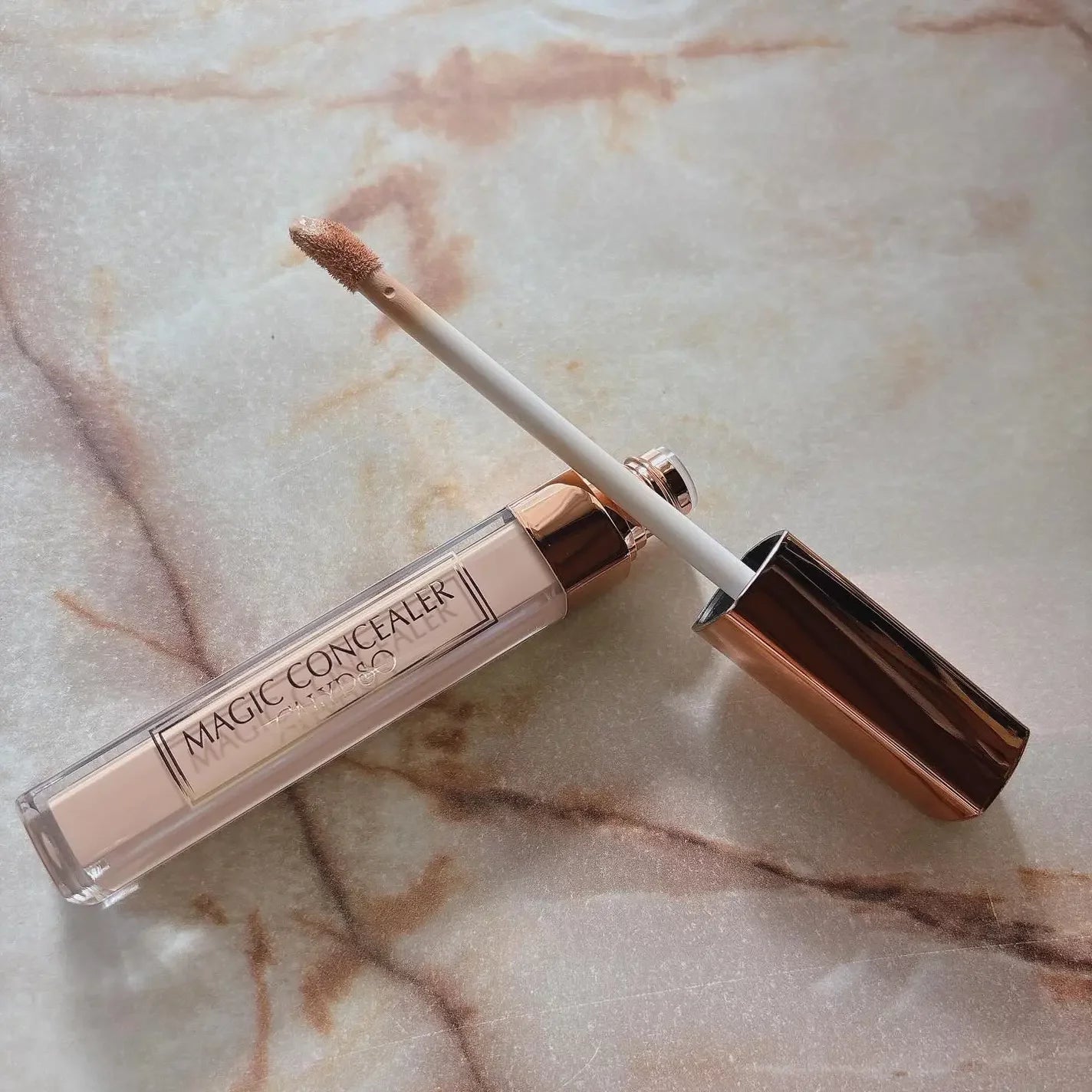 Calypso Magic Concealer Full Coverage - Salmon Beige SPF 28 | Waterproof & Long-Lasting | Perfect for Dark Circles & Blemishes | Ideal for Everyday Makeup & Professional Use