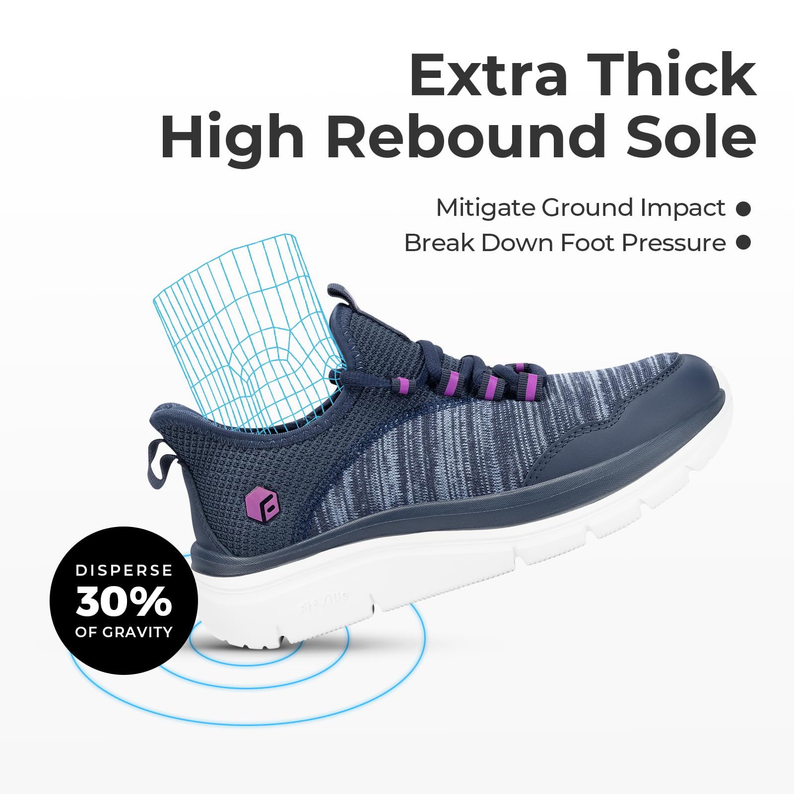 FitVille Women's Wide Width Athletic Walking Shoes - Lightweight Breathable Mesh Running Sneakers for Workout, Jogging & Casual Wear