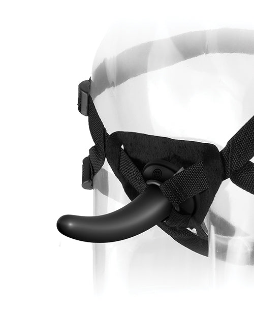Anal Fantasy Collection The Pegger Strap-On Harness with 4.75 Inch Dildo - Black - Perfect for Couples Play, BDSM, and Role Reversal Scenes