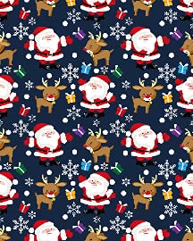 Santa Claus Snowman Snowflakes Christmas Gifts