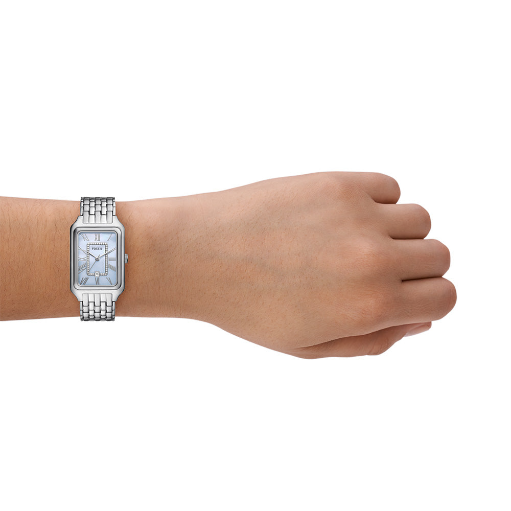 Fossil Raquel ES5402 Women's Stainless Steel Watch - Elegant Analog Quartz Timepiece for Everyday Wear, Work & Special Occasions