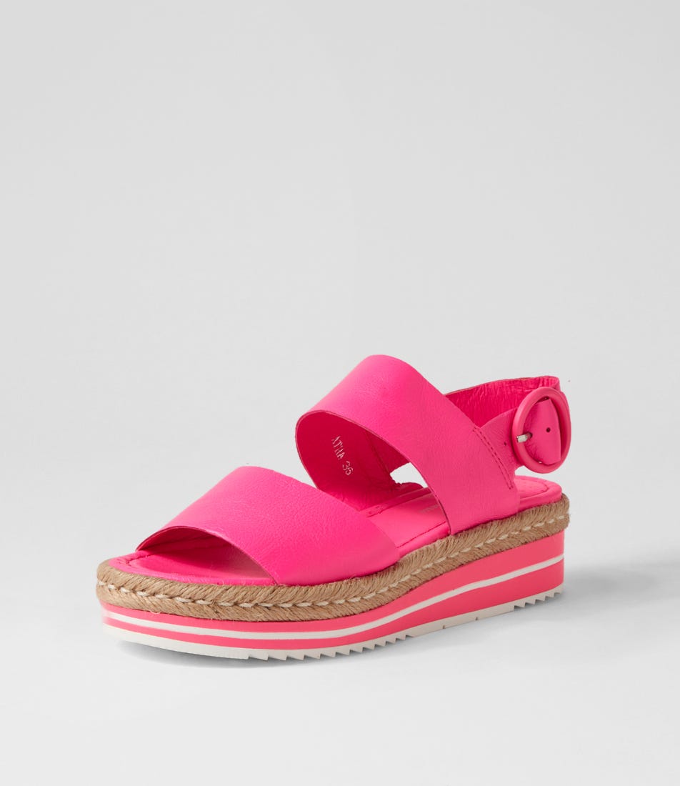 DJANGO & JULIETTE ATHA Hot Pink Women's Fashion Sneakers - Stylish Comfort for Casual Wear, Running & Gym Workouts
