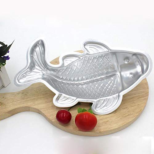 3D Koi Fish Cake Mold - 9 Inch Aluminum Alloy Baking Pan for Fish-Shaped Cakes | Perfect for Birthday Parties, Japanese-Themed Desserts & Creative Baking Projects