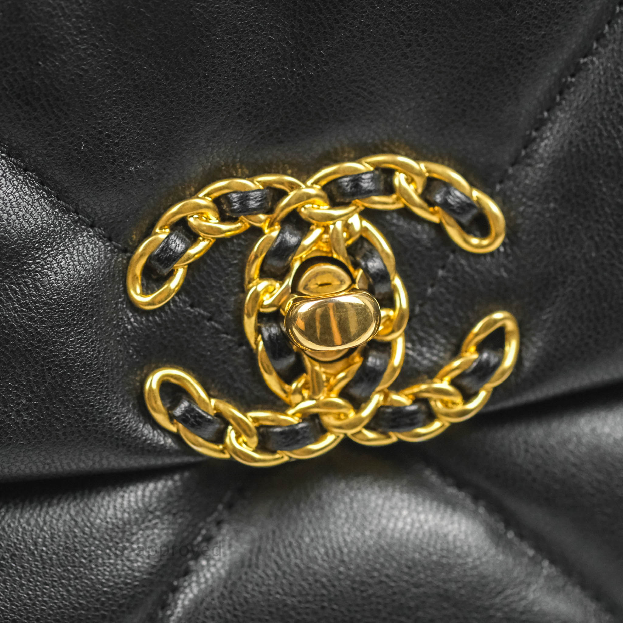 Chanel 19 Small Black Goatskin Leather Bag with Mixed Hardware - Luxury Designer Handbag for Women, Perfect for Date Night & Special Occasions