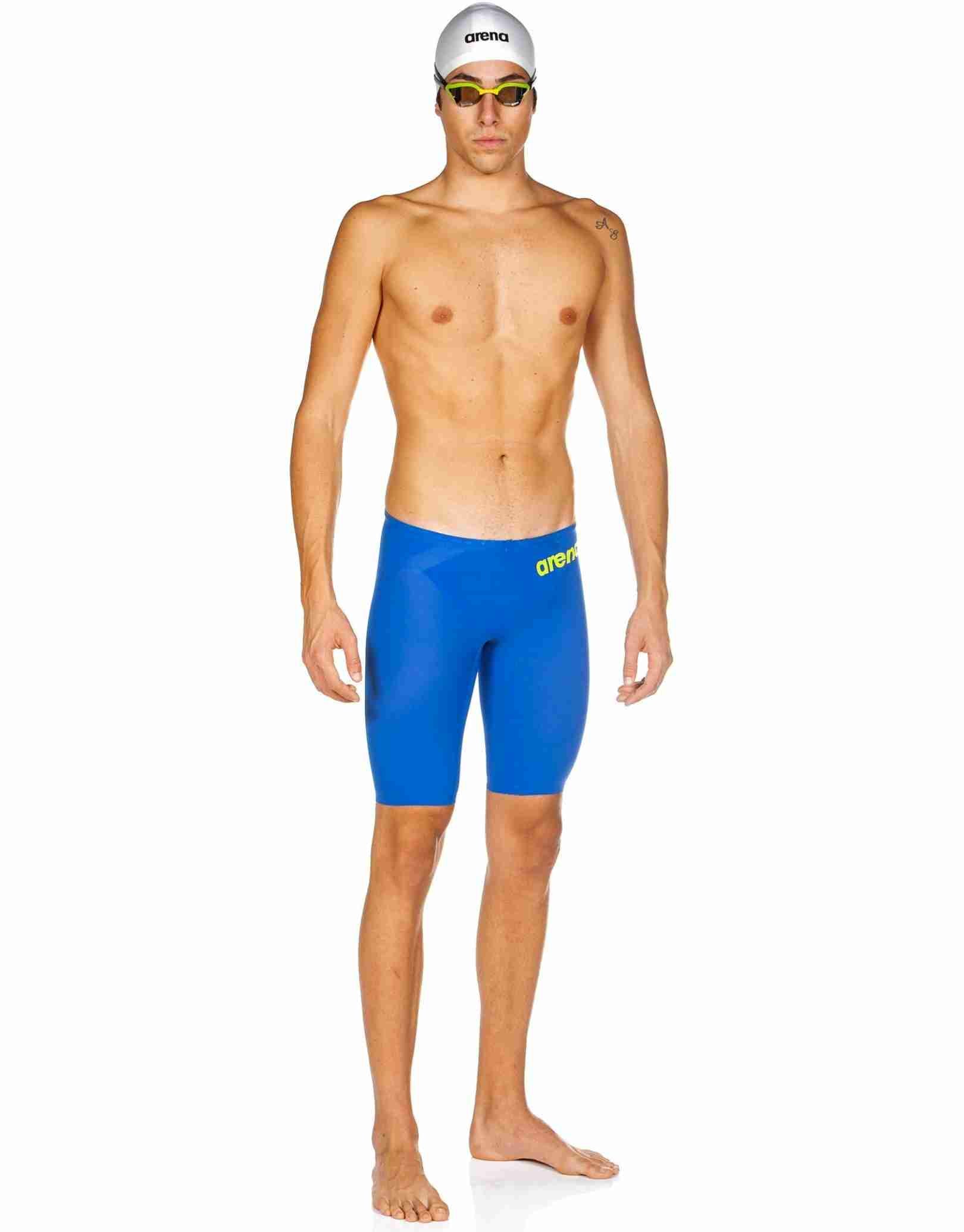 Powerskin Carbon Air 2 Jammer - High Performance Swim Jammer for Competitive Swimming - Blue and Grey - Perfect for Swim Training, Racing & Triathlons
