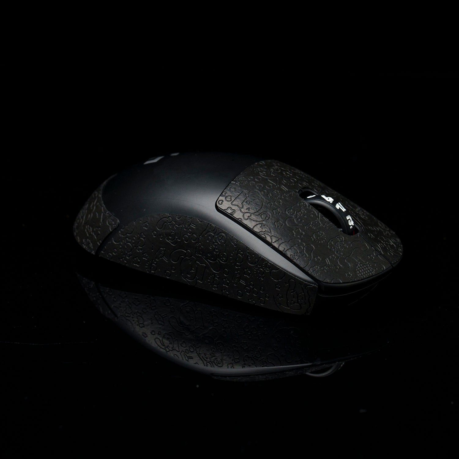 BT.L Mouse Grip V4 for Logitech G Pro X Superlight & Superlight 2 - Black Cartoon Design - Enhanced Gaming Performance for FPS, MOBA & Esports