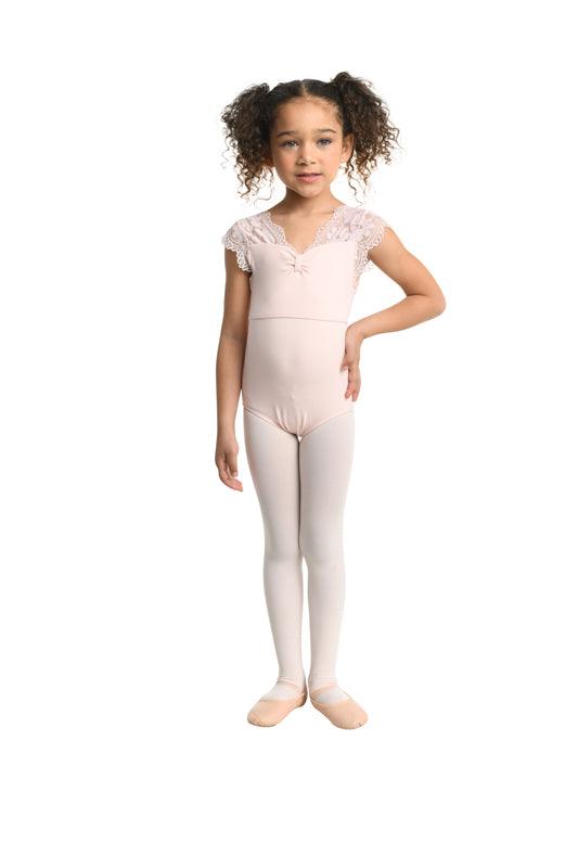 DanzNMotion Girls' Ballet Leotard - Stretchy & Comfortable Dancewear for Kids - Perfect for Ballet, Gymnastics & Dance Classes