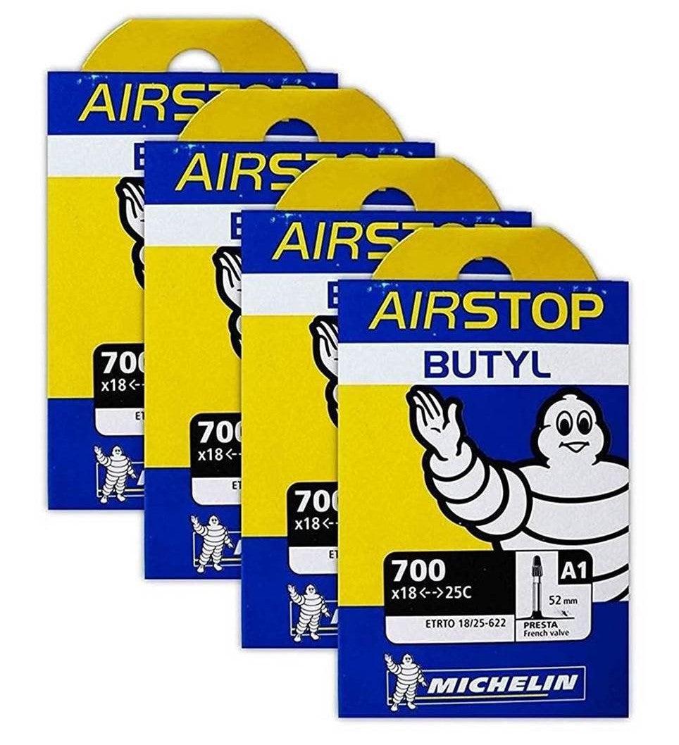 Michelin Airstop A1 Butyl Tube - Premium Bicycle Tire Inner Tube for Road & Mountain Bikes - Puncture Resistant, Durable for Commuting & Off-Road Cycling