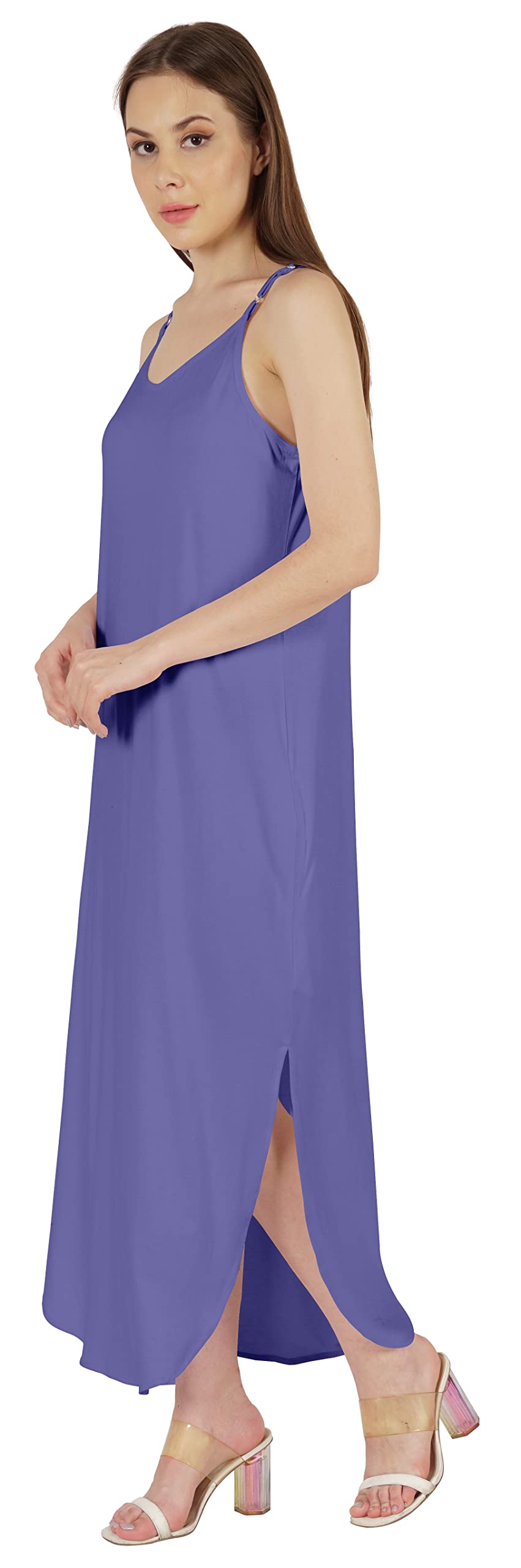 Inkmeso Women's Sexy Summer Dress - Spaghetti Strap Casual Maxi Dress for Beach, Resort & Vacation | Flowy Boho Chic Dress for Pool Party, Date Night & Tropical Getaways