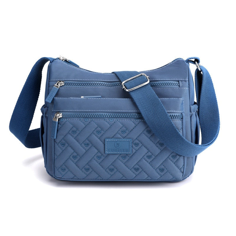 Stylish Women's Nylon Messenger Bag - Lightweight Crossbody Purse for Work, Travel & Everyday Use | Durable Shoulder Bag with Multiple Pockets