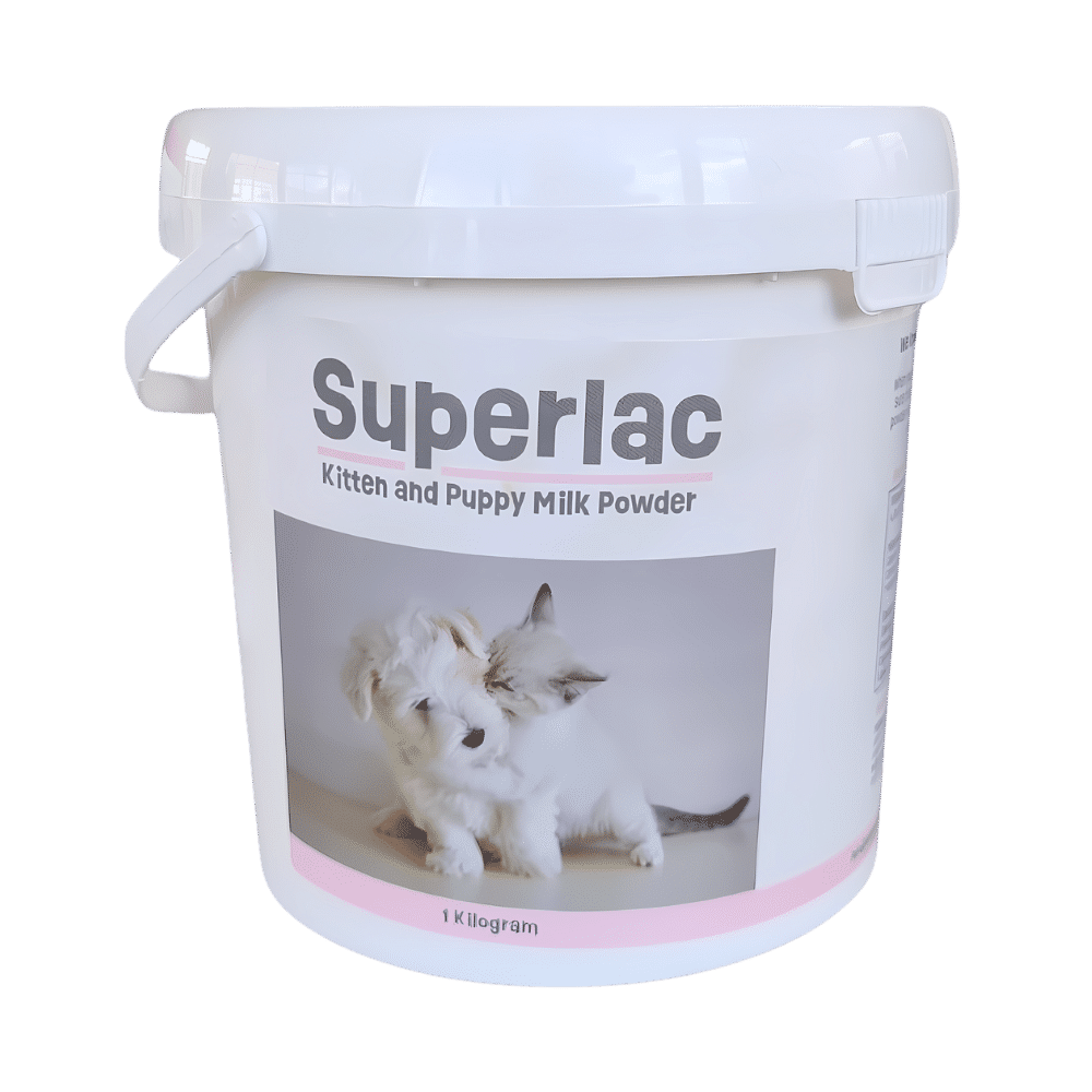 Ethical Agents Superlac Puppy & Kitten Milk Replacer Powder - 1kg (35.2oz) for Newborn & Orphaned Pets | Easy Digestible Nutrition for Growth & Immune Support | Ideal for Bottle Feeding & Weaning