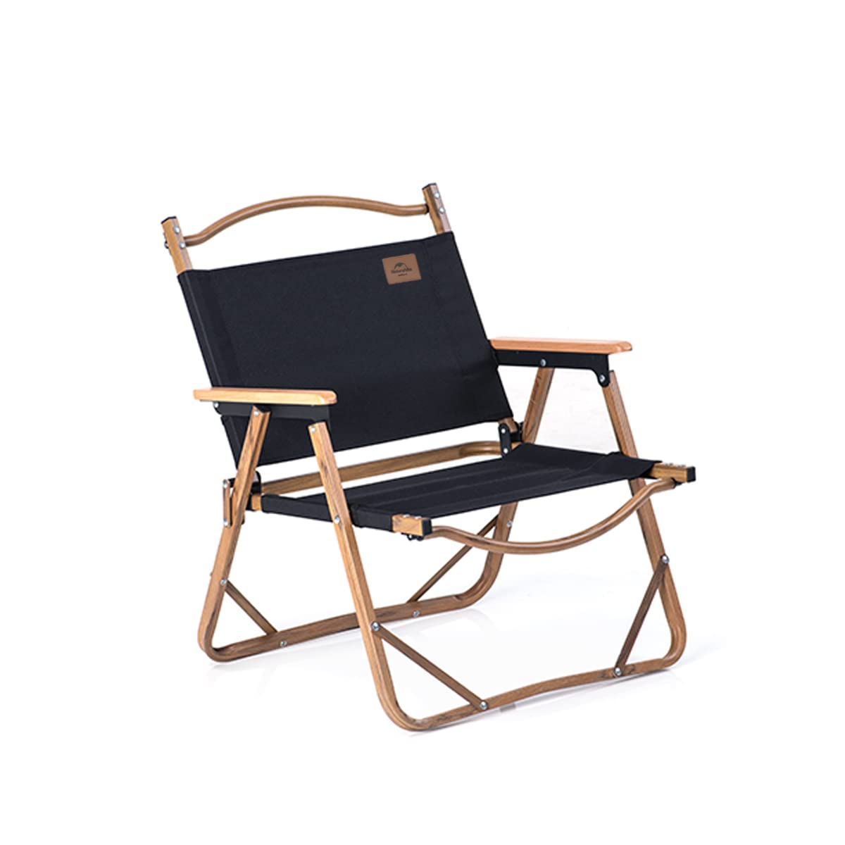 Naturehike MW02 Portable Folding Chair - Lightweight Aluminum Camping Chair for Outdoor Adventures, Picnics, Beach & Backpacking (Black) - Perfect for Camping, Hiking, Tailgating and Backyard Relaxation