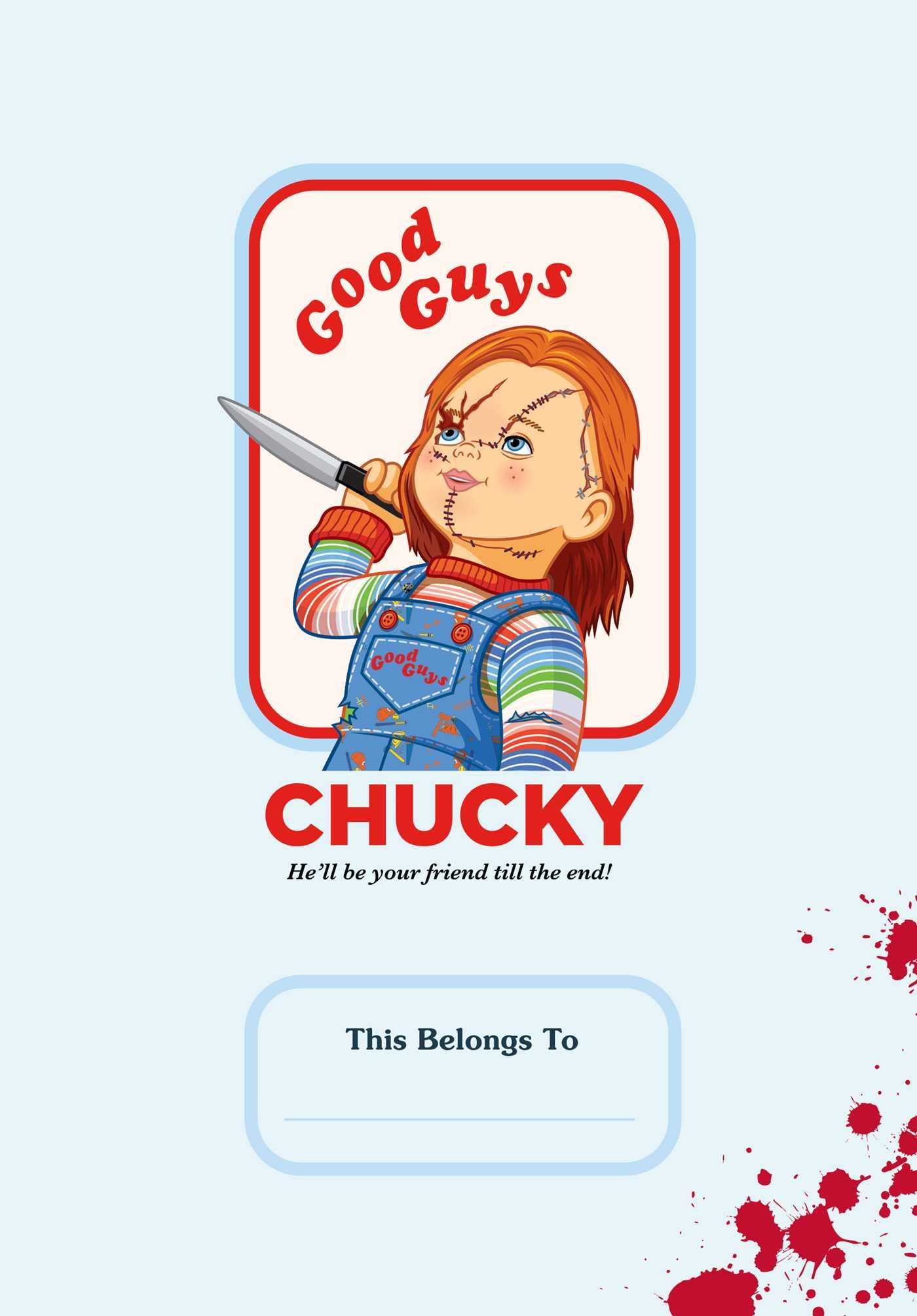 Chucky Good Guys Journal - Horror Movie Collectible Notebook for Fans - Perfect for Scrapbooking, Diary Writing & Halloween Gifts