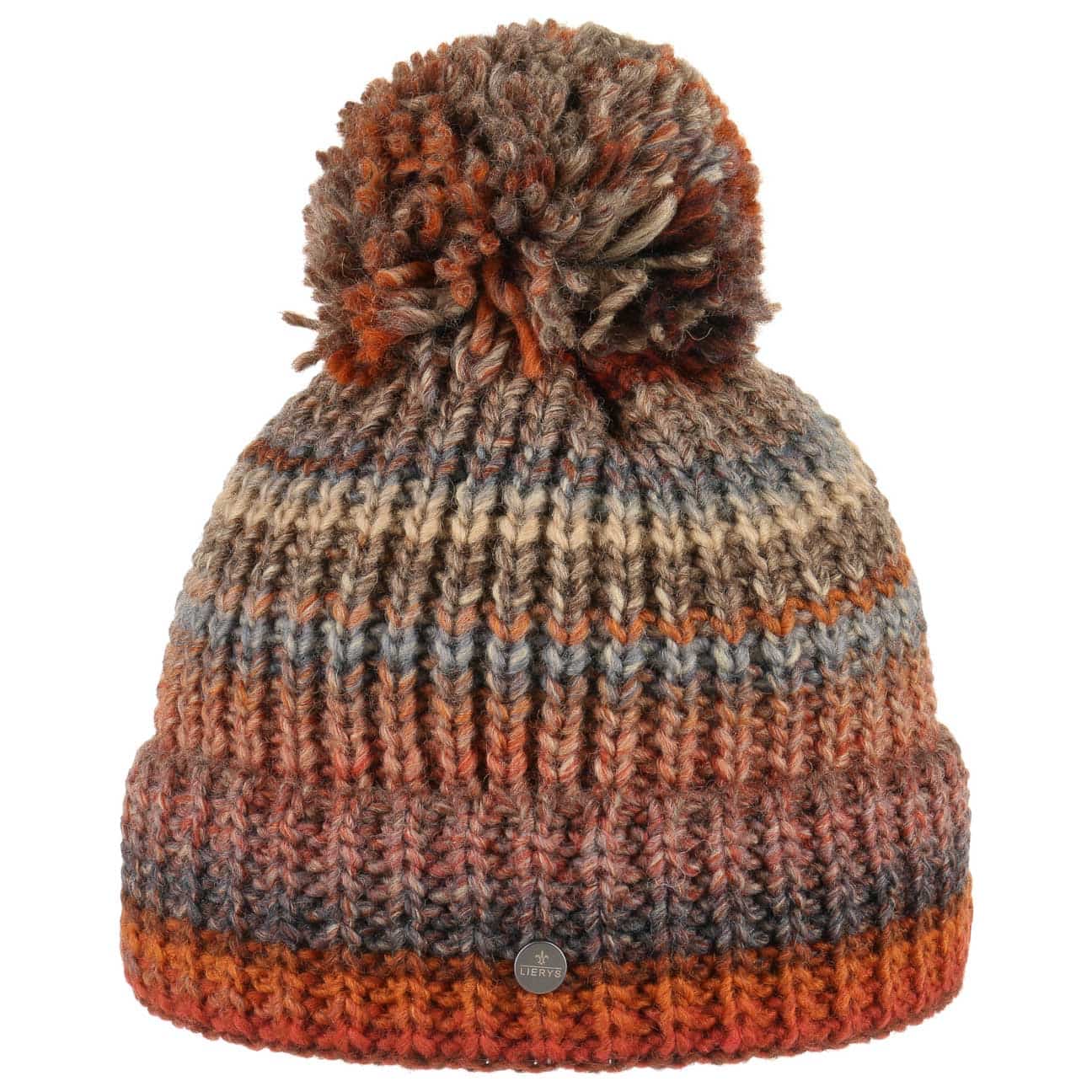 Lierys Finja Bobble Hat - Warm Winter Knit Beanie for Women & Men - Cozy Cable Knit Pom Pom Hat for Cold Weather - Perfect for Skiing, Snowboarding & Outdoor Activities