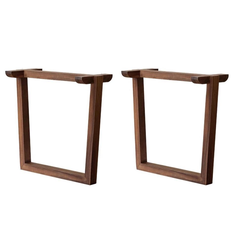 29.5x11.8x27.5 inch / 75x30x70 cm / Rich Dark Walnut Color / Black walnut circular legs