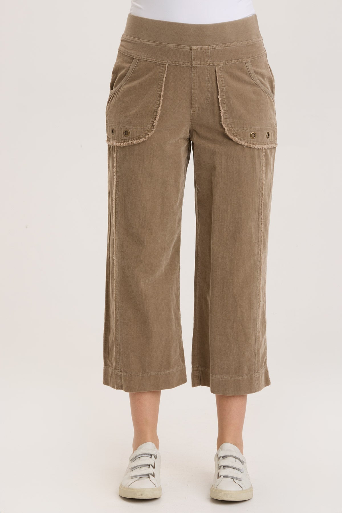 Trendy Cord Trumble Crop Top for Women - Stylish & Comfortable Fashion for Casual Outings & Summer Wear
