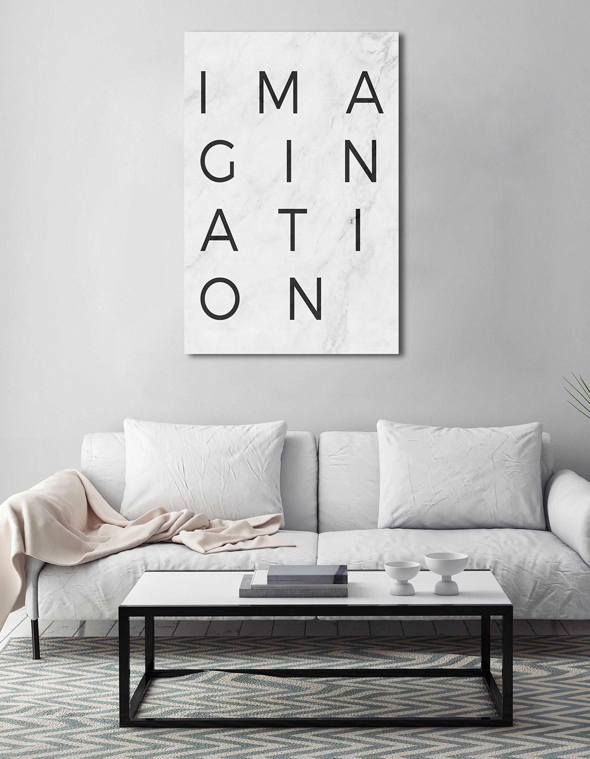 Oliver Gal Imagination Minimalist Marble Canvas Wall Art Print - 40