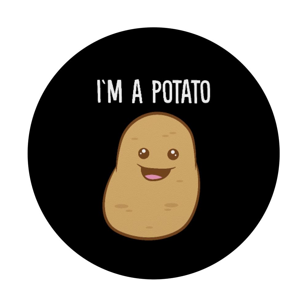 Potato-Themed PopSockets Adhesive PopGrip - Fun Phone Grip & Stand for iPhone, Samsung, and More - Perfect for Daily Use, Gaming, and Taking Selfies