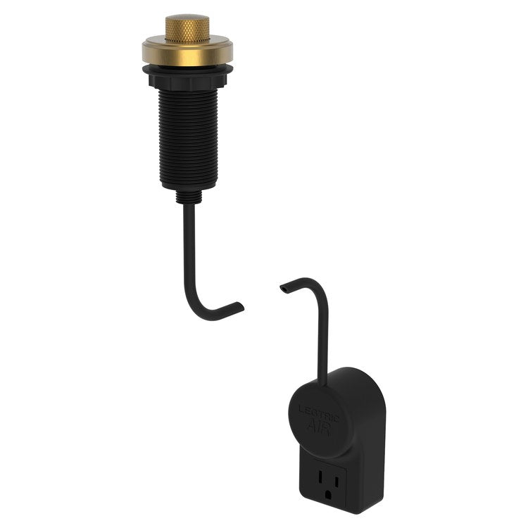 Air Activation Switch Muncy Garbage Disposer with Power Adapter - Satin Bronze PVD Brass Finish for Kitchen Sink Waste Disposal