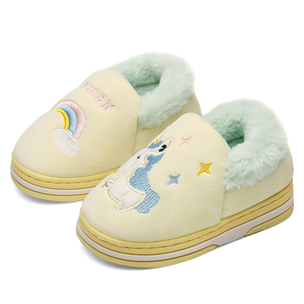 **Warm Fuzzy Kids House Slippers for Boys & Girls - Cozy Indoor Bedroom Shoes for Winter Comfort - Perfect for Home, Playtime & Relaxation**