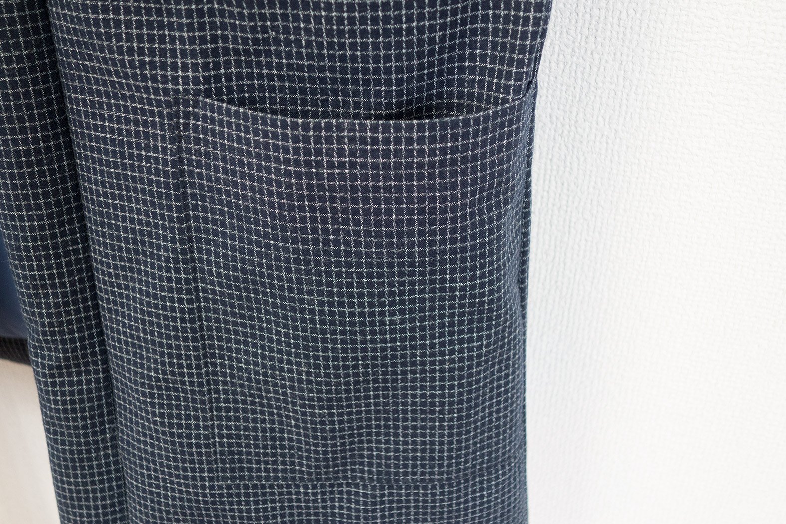Japanese Lattice Pattern Hanten Kimono for Men - Traditional Cotton Jacket with Stylish Design - Perfect for Loungewear, Cultural Events & Winter Layering