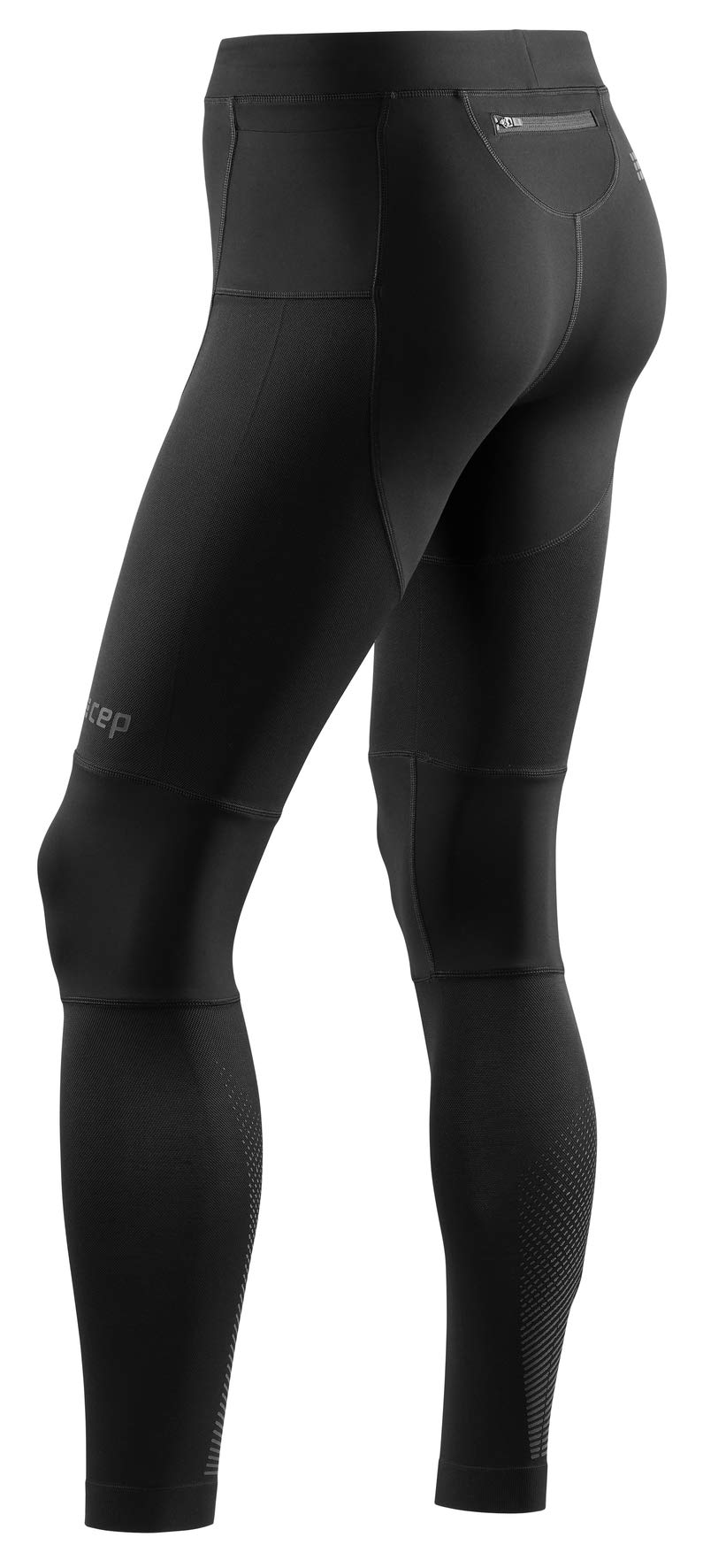 CEP Compression Tights 3.0 for Men - Black - Performance Running & Recovery Leg Sleeves - Ideal for Marathon Training, Gym Workouts & Post-Exercise Muscle Support