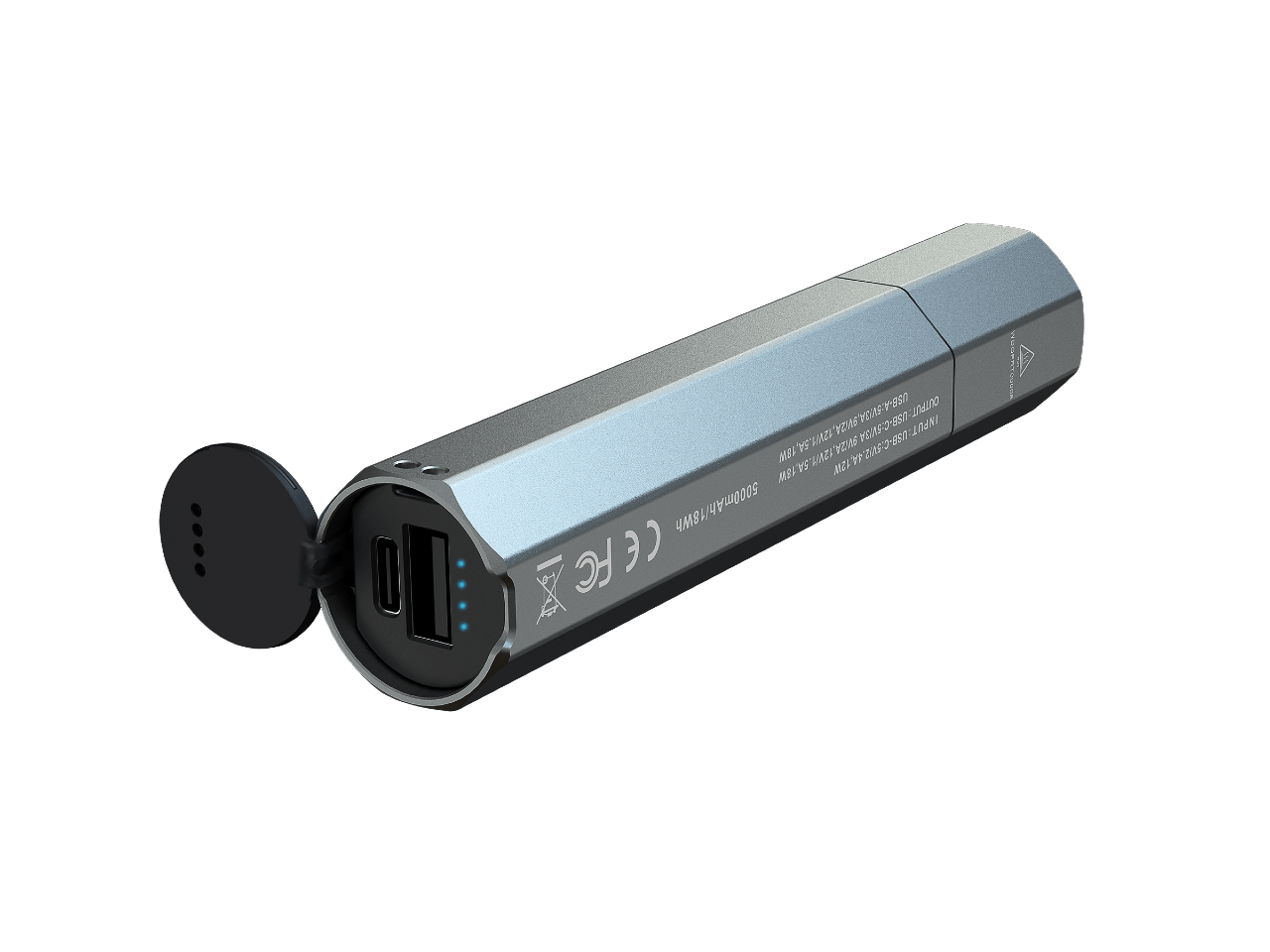 Fenix E CP 1600 Lumen Rechargeable LED Flashlight with Power Bank - Perfect for Camping, Hiking, and Emergency Preparedness