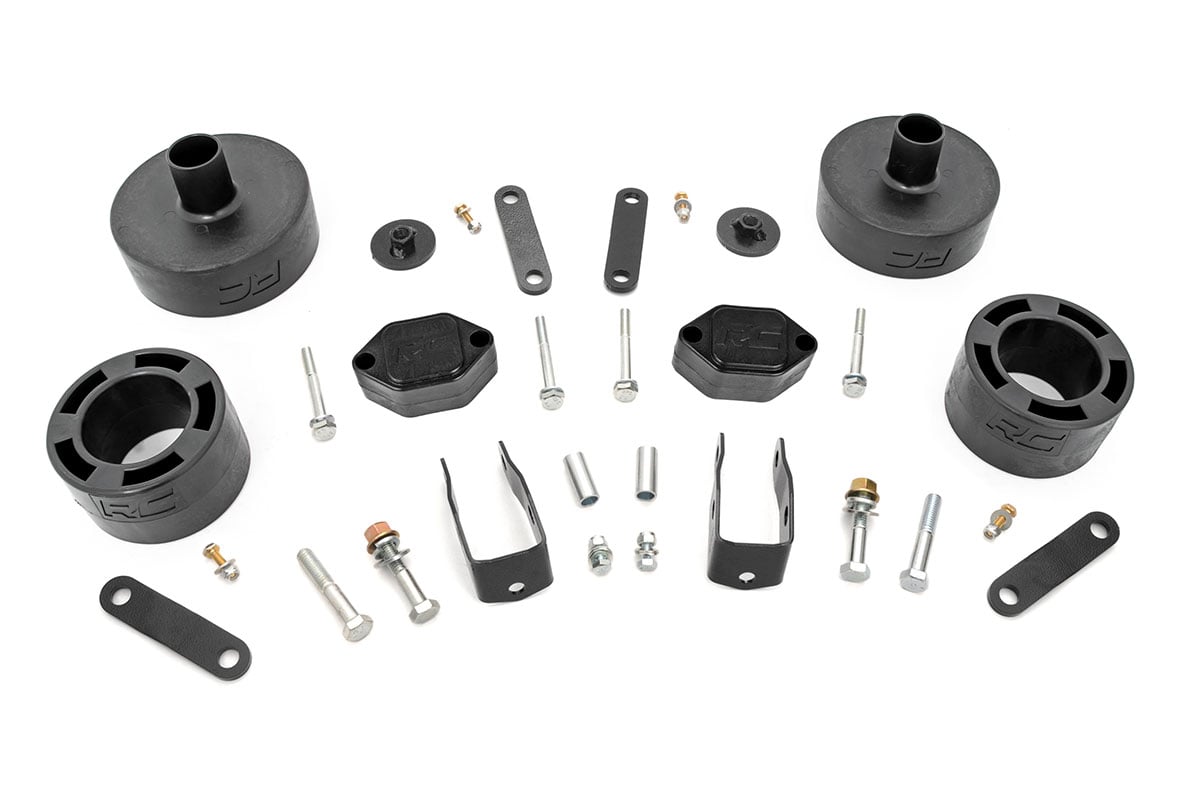 2.5 Inch Lift Kit for Jeep Wrangler JK & Wrangler Unlimited (2007-2018) - Heavy Duty Suspension Spacers - Off-Road Adventure & Trail Riding Upgrade