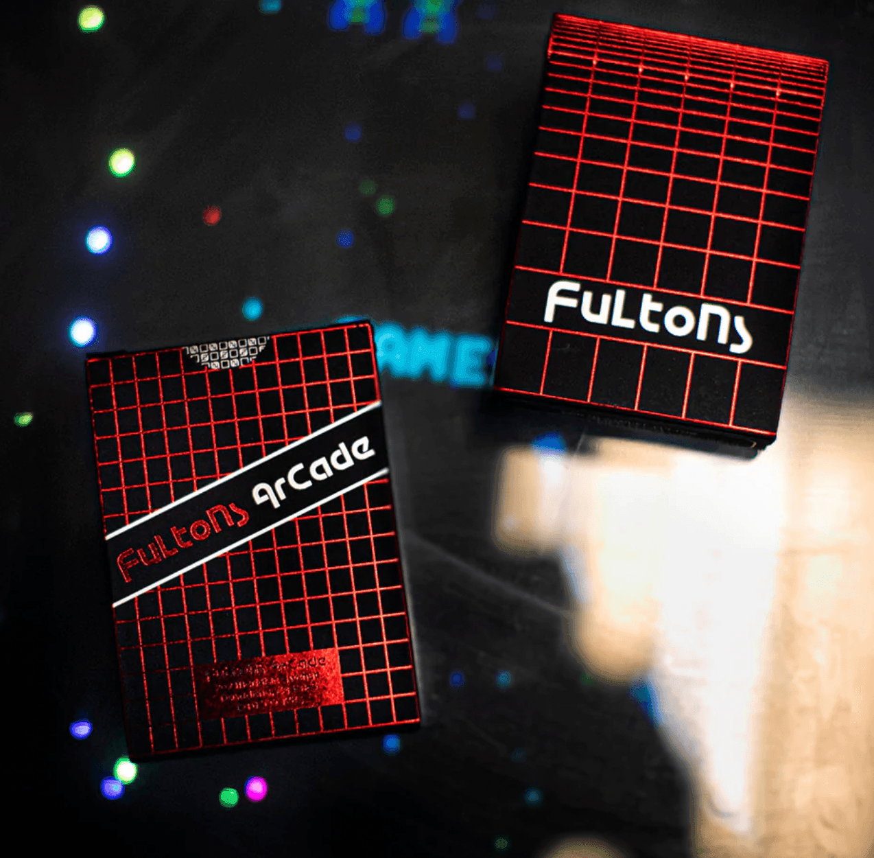 Premium Fulton's Arcade Playing Cards - Classic Design, Durable & Waterproof for Poker, Magic Tricks & Game Nights - Perfect for Parties, Travel & Collectors