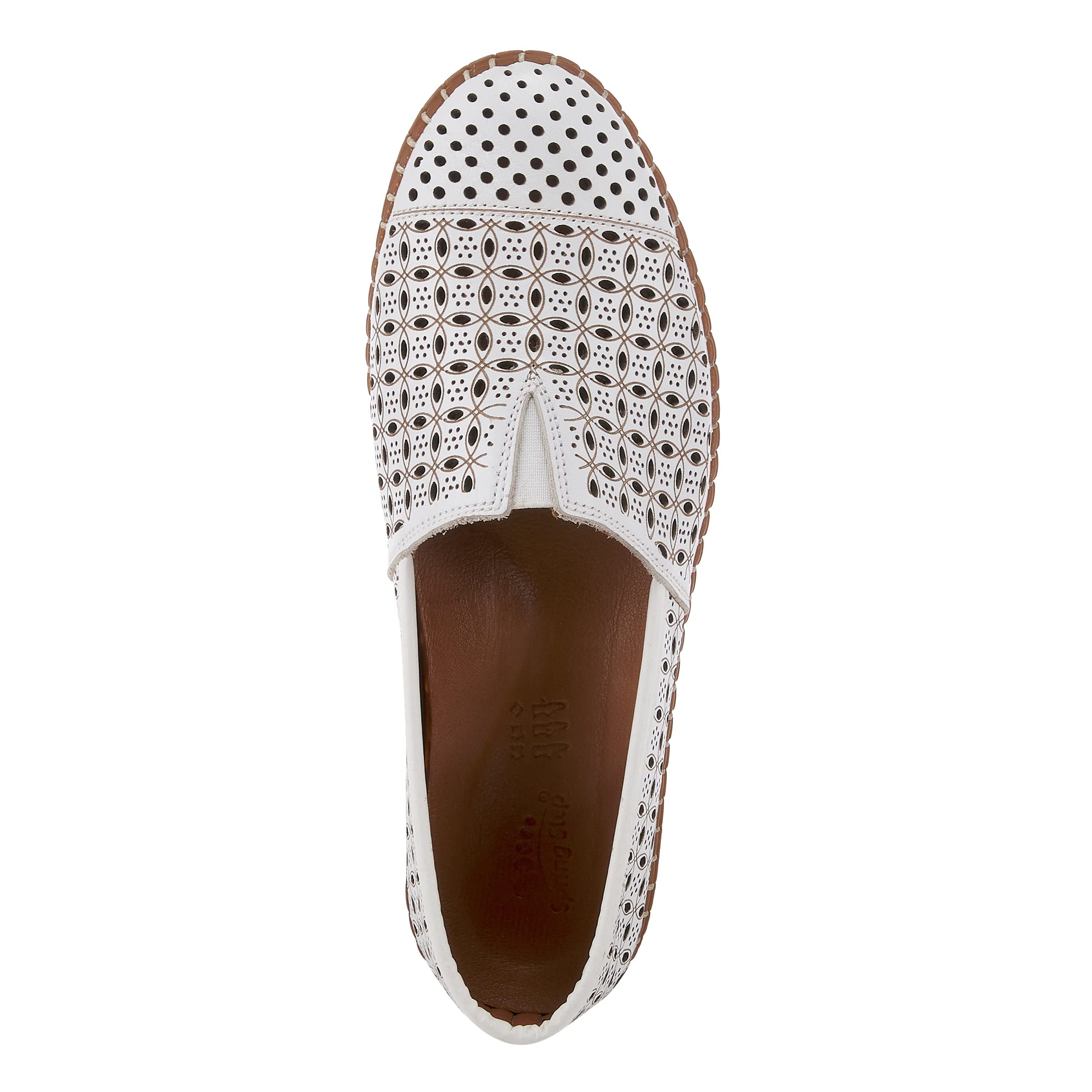 Spring Step Oralis Women's Leather Loafers - Comfortable Slip-On Casual Shoes with Rubber Outsole & Low Heel - Perfect for Office, Travel & Everyday Wear