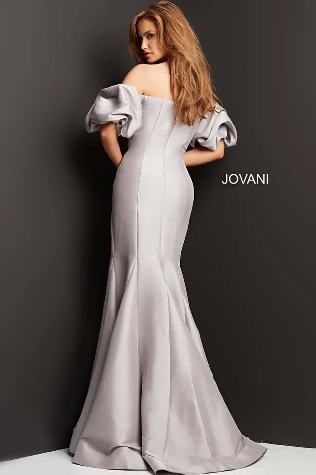 Jovani 08361 Elegant Evening Dress for Women - Perfect for Prom, Party & Formal Events | Long Sleeve A-Line Gown with Beaded Details