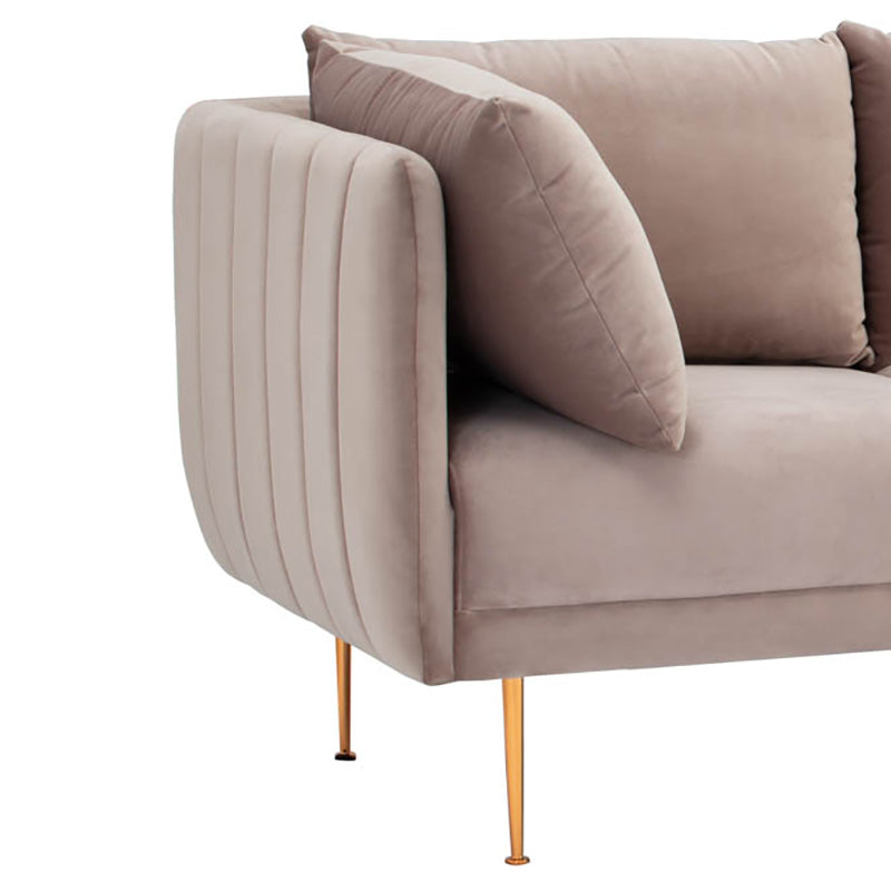 SUPRA 3-Seater Sofa in Burlywood - Modern Living Room Furniture for Comfortable Home & Office Seating