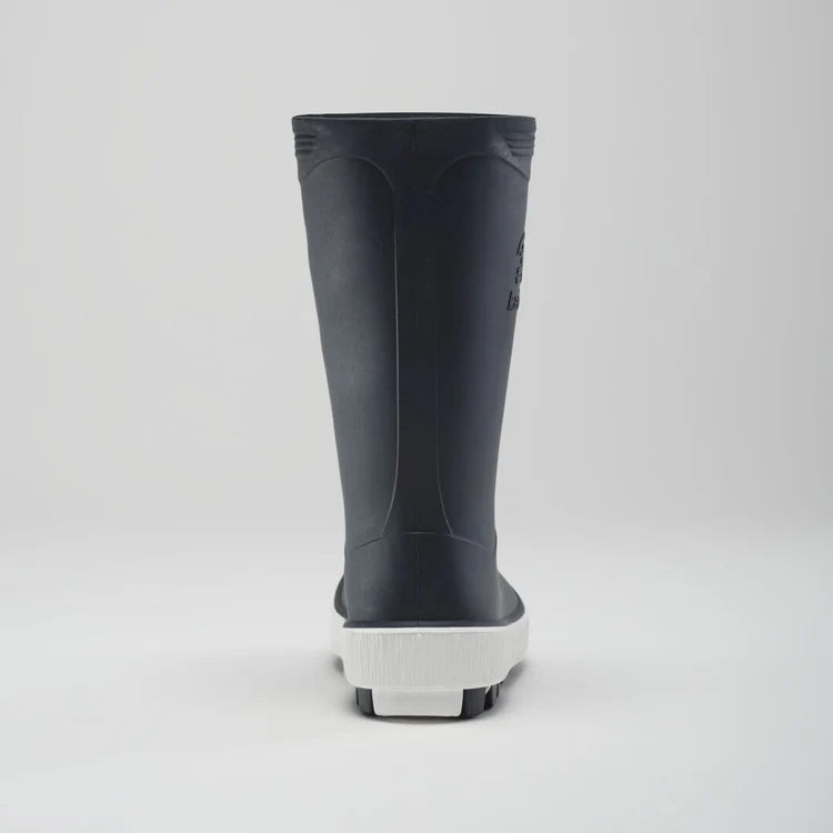 Kamik Navy/White Riptide Youth Rain Boots - Waterproof Kids Rain Boots for Boys & Girls - Perfect for Puddle Jumping, Outdoor Play & School Days