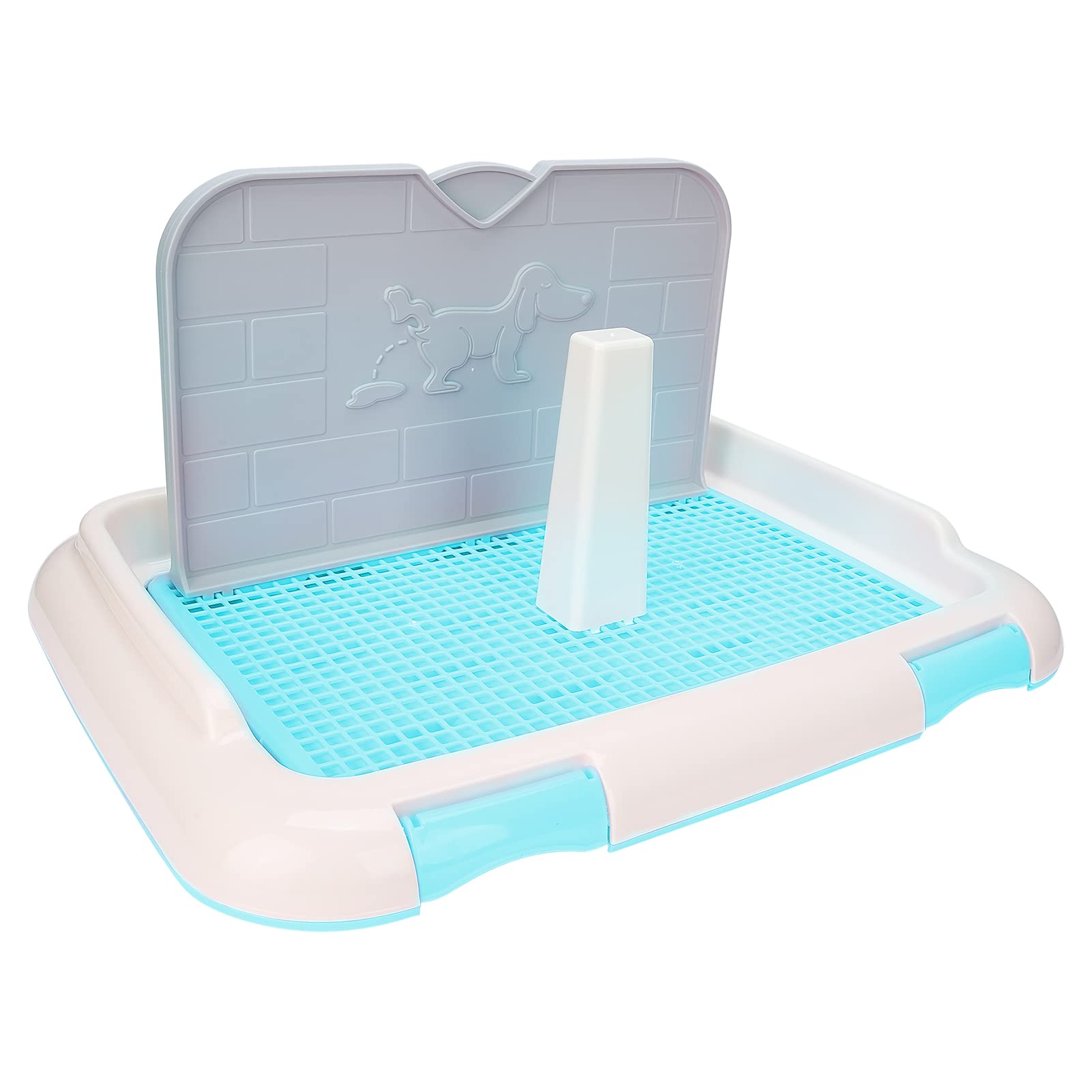 Zerodis Indoor Dog Potty Training Tray with Puppy Pads - Reusable Puppy Toilet for Housebreaking - Perfect for Small Dogs & Puppies in Apartments, Travel & Nighttime Use