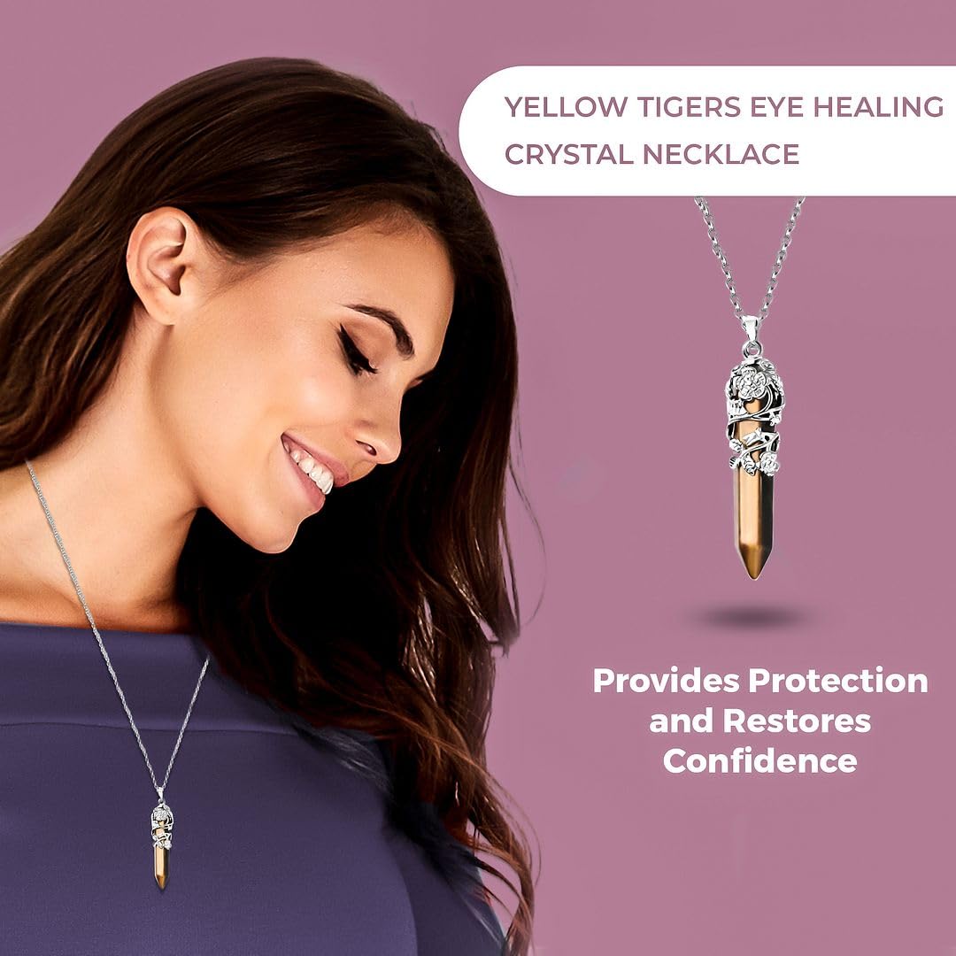 Shop LC Real Natural Healing Crystal Necklaces for Women – 24