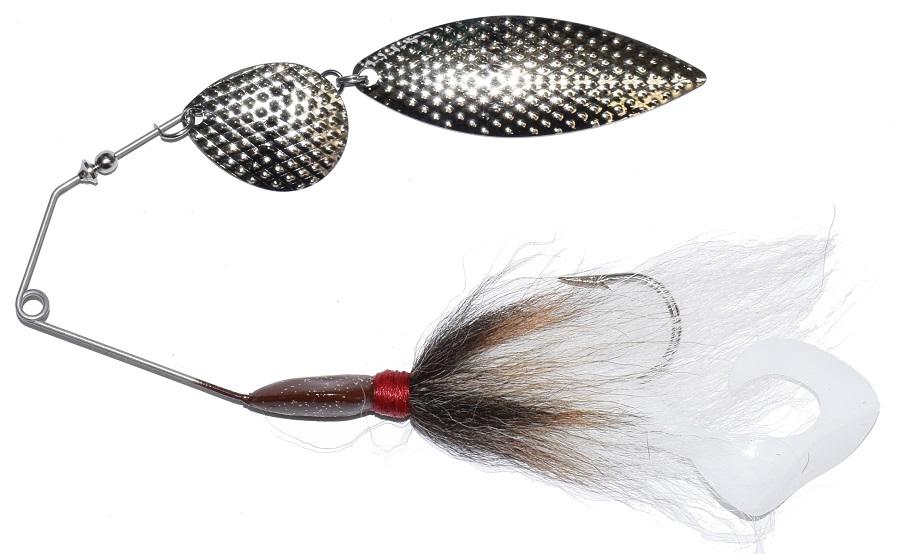 Buchertail 870 Slopmaster Tandem Spinnerbait - Premium Fishing Lure for Bass and Pike - Perfect for Freshwater and Saltwater Fishing