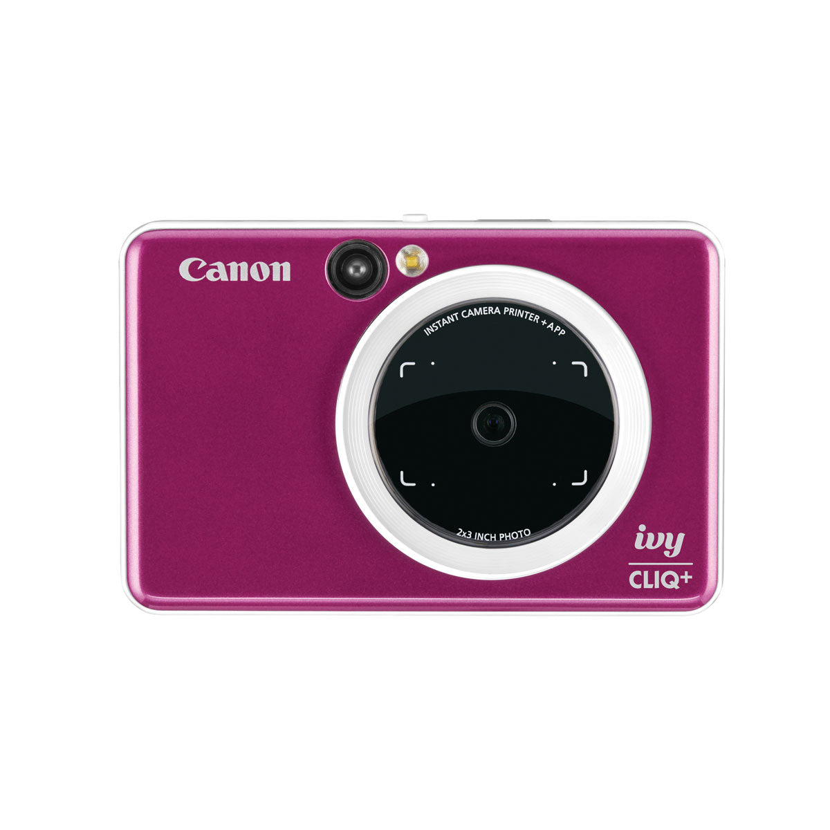 Canon IVY Cliq+ Instant Camera Printer - Portable 2-in-1 Photo Printer & Camera with ZINK Zero Ink Technology (Ruby Red) | Perfect for Travel, Parties, and Instant Memories