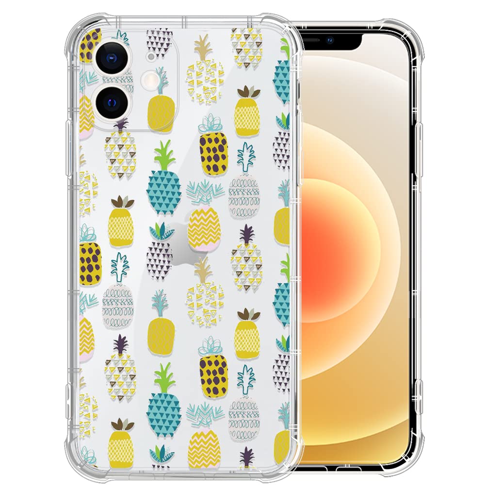 iPhone 11 Case with Small Pineapple Design - Shockproof Clear Soft TPU Cover for iPhone 11 (6.1 inch) - Cute Protective Phone Case for Women & Girls | Perfect for Everyday Use, Travel & Work