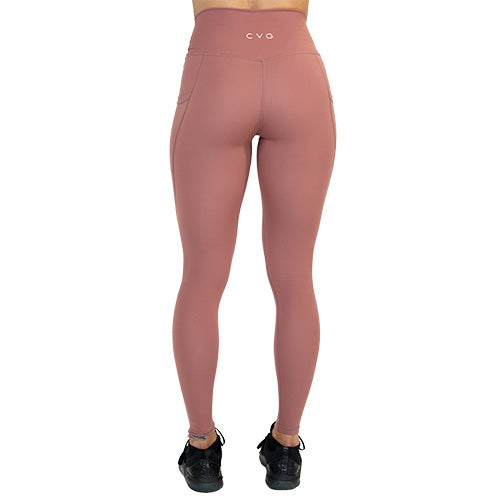 High Waist Yoga Leggings for Women - Soft Stretchy Workout Pants | Blush Pink | Perfect for Gym, Running & Lounge Wear
