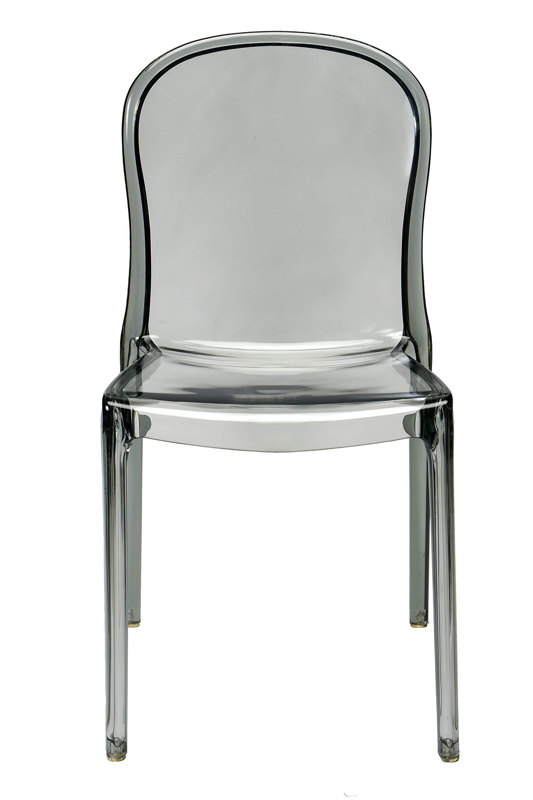Smoke Grey Polycarbonate Genoa Chairs for Commercial Seating - Outdoor Cafes & Restaurants