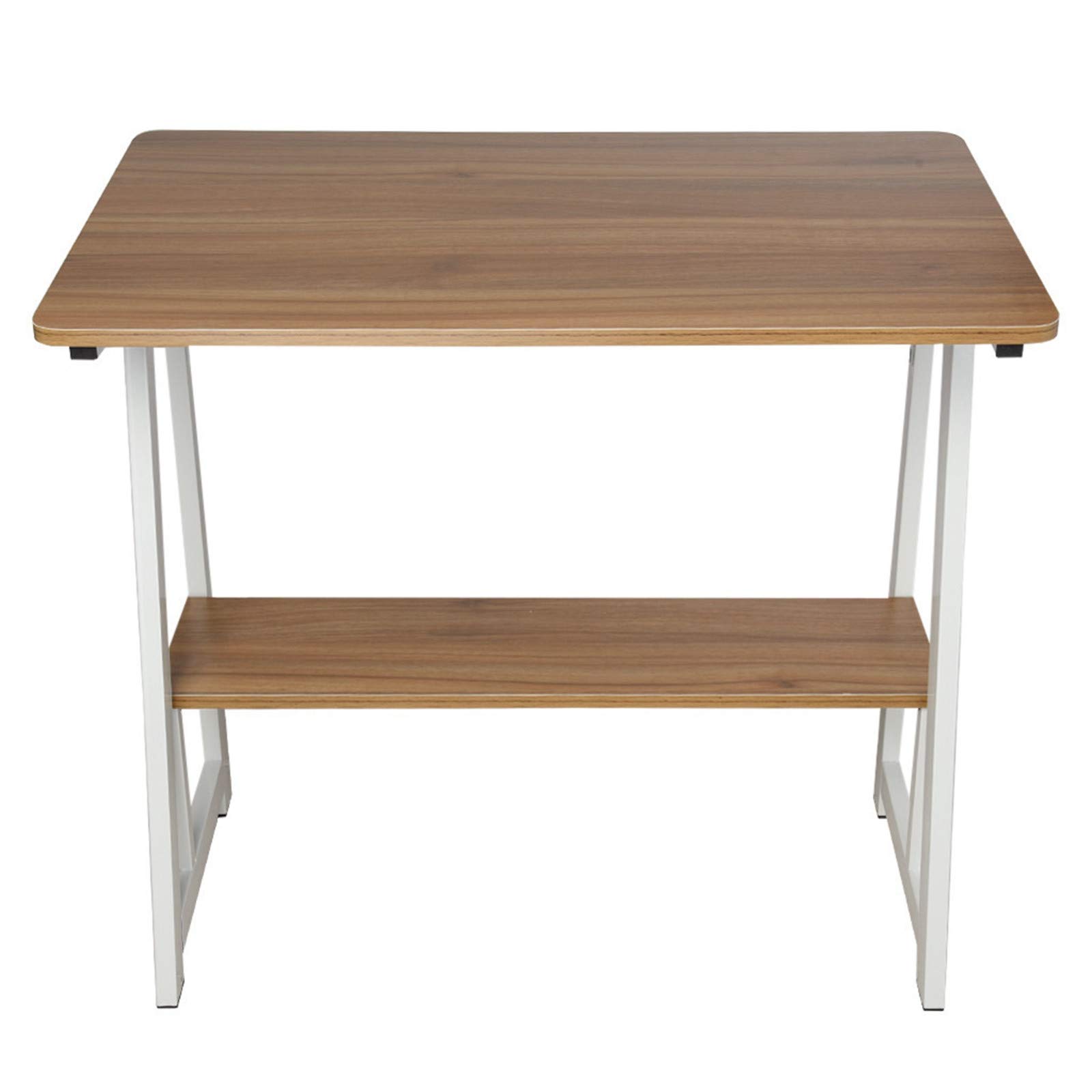 Pimea Home Office Desk with Drawers - 31.5×19.7 Inch Brown Computer Desk for Small Spaces, Study, Dorm & Workspace - Compact Writing Table with Storage for Laptop, PC & Home Office Setup