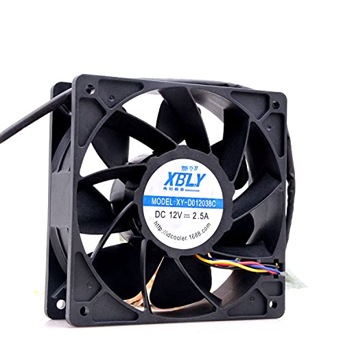 XY-D012038C XBLY 12V 120mm Cooling Fan - High Performance 2.5A PC Case Fan for Computer, Gaming Rig, and Server Cooling - Quiet & Efficient Airflow Solution
