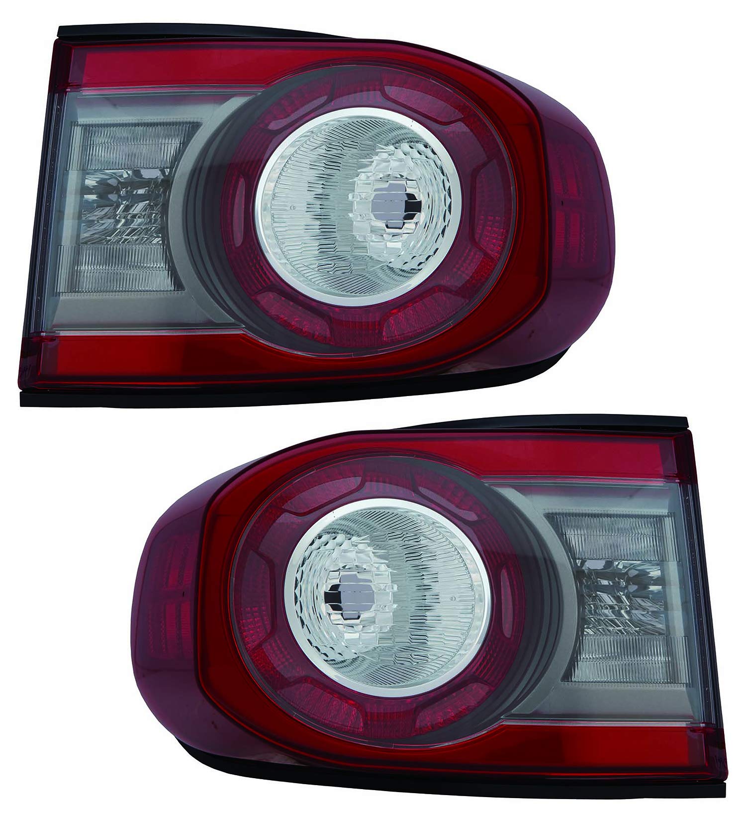 Toyota FJ Cruiser Tail Lights Set - Driver & Passenger Side Replacement for 2012-2014 Models | Waterproof LED Brake Lights for Off-Road Adventures & Night Driving