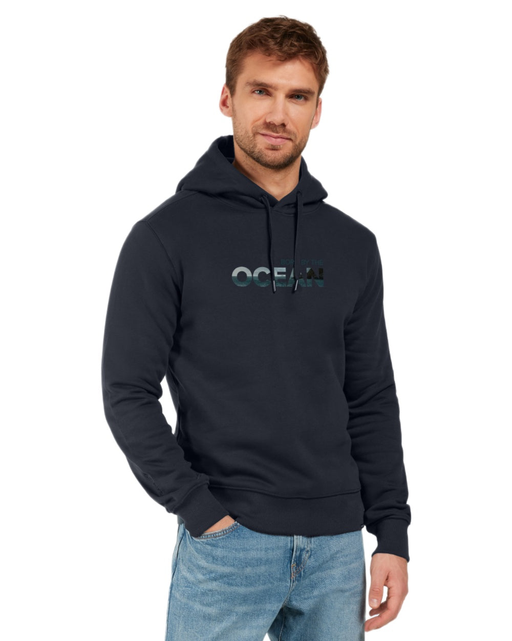 Didriksons Men's Ven Ocean Hoodie - Waterproof Windproof Fleece-Lined Jacket for Outdoor Activities & Hiking