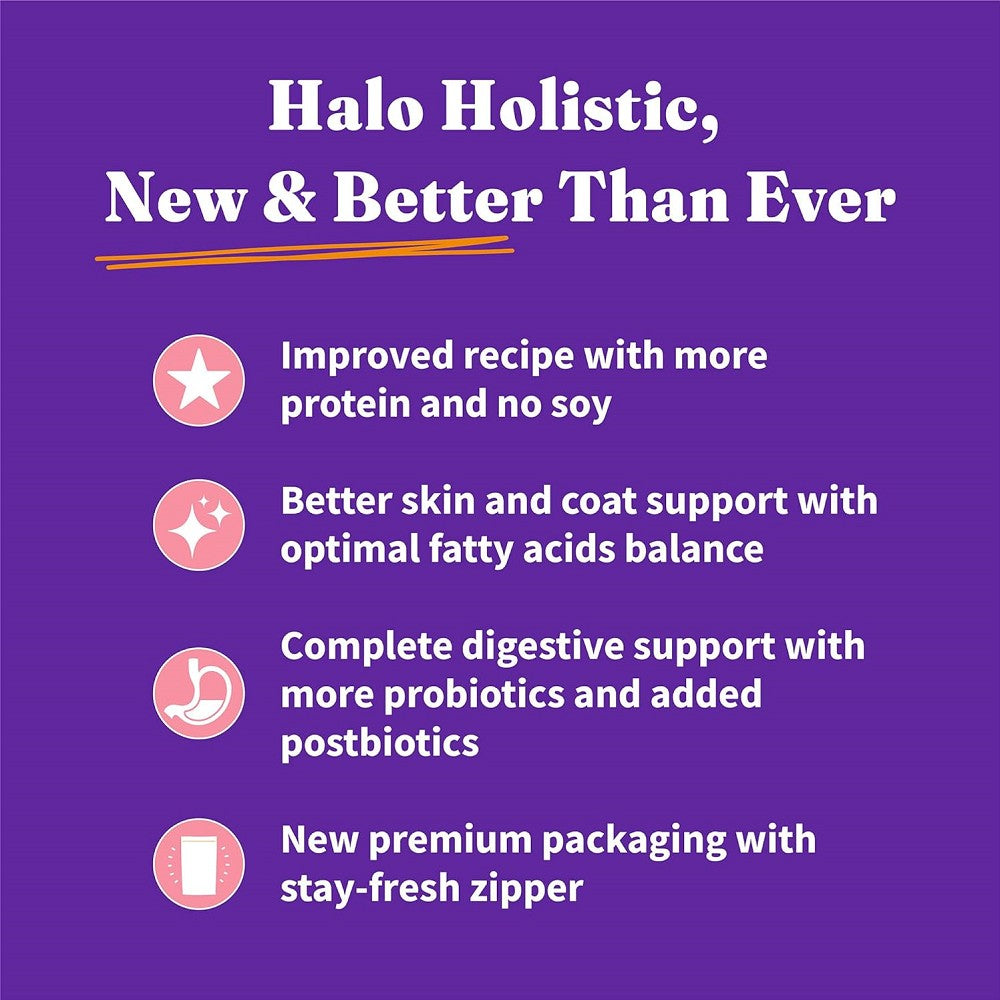 Premium Holistic Healthy Grains Dog Food with Wild Caught Salmon & Whitefish - High Protein Dry Kibble for Adult Dogs - Supports Skin, Coat & Joint Health - Ideal for Active & Sensitive Dogs
