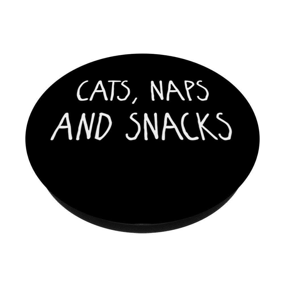 Cat Naps and Snacks - Funny Feline Lover T-Shirt for Cat Owners | Perfect Gift for Cat Lovers, Cat Mom & Dad | Wear to Vet Visits, Cat Cafes & Pet Events