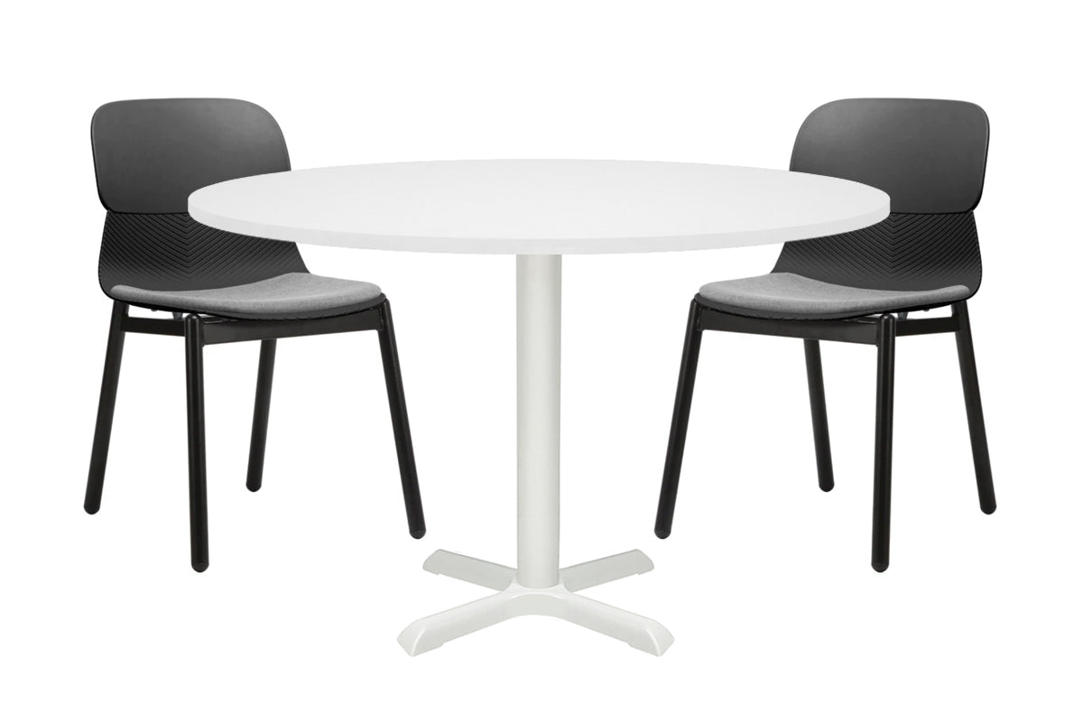 Universal Round Meeting Table 1000mm - Modern Conference Room Furniture for Office, Home, and Collaborative Workspaces