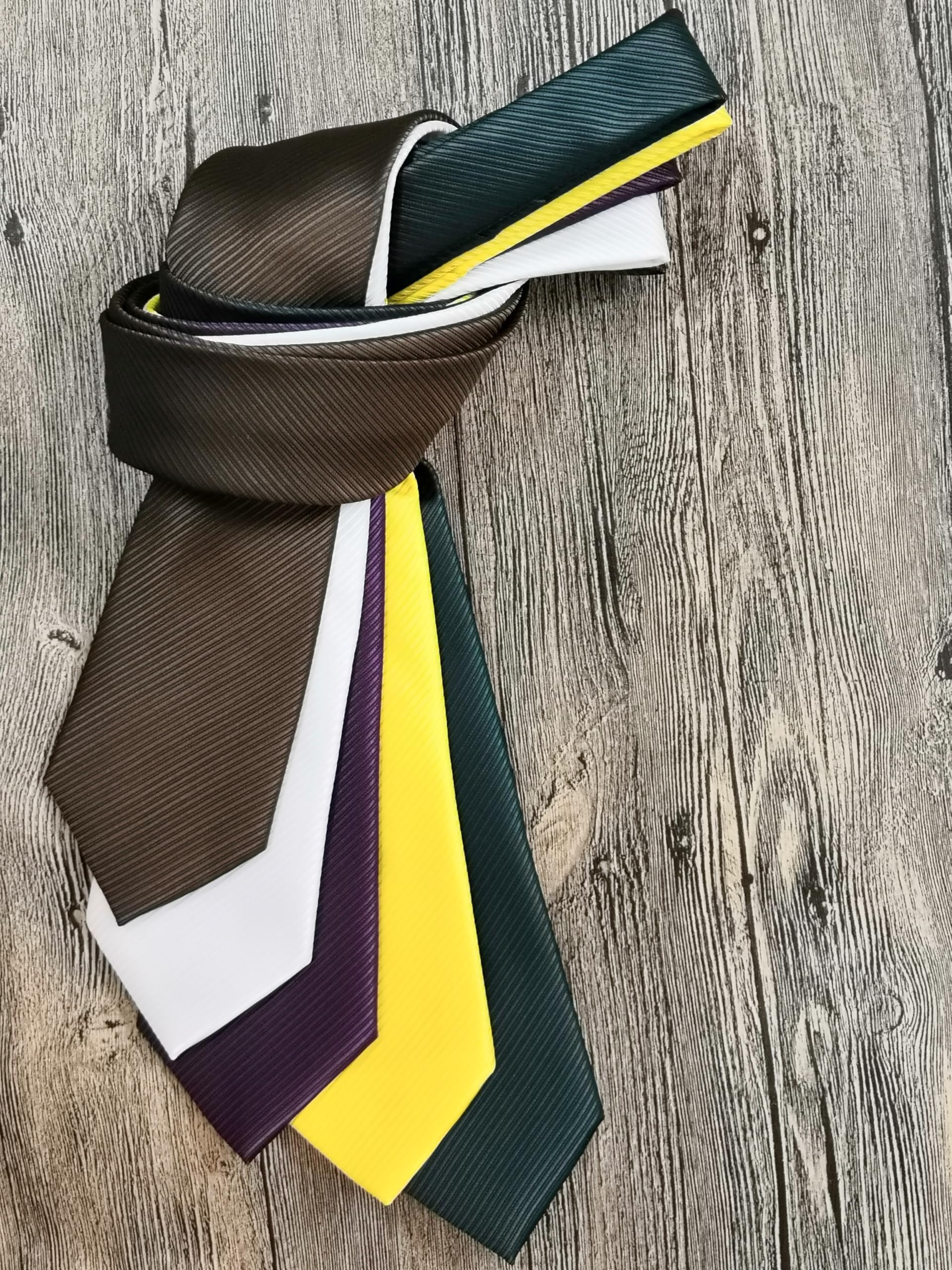 Premium Solid Color Neckties for Men - Classic Business & Formal Wear - Perfect for Weddings, Interviews & Office Meetings